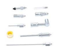 KIMISS Quick Connect Grease Fitting Adapter Kit, Steel Construction with Leakproof Design, Compatible with Most Grease Guns for Automotive Trucks Agricultural Equipment Industrial