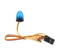 KIMISS RC Car Alarming Light - Compact 10x15mm LED Warning Light with 5 Modes for 1/10 Scale RC Cars, Simulates True or Emergency Vehicle Lights (Blue)