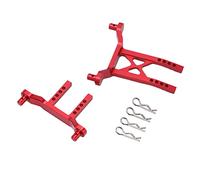 KIMISS RC Metal Body Mounts for LaTrax Teton 1/18 RC Car - Upgrade Front Rear Shell Posts with Adjustable Height (Red)