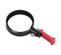 KIMISS RC Transmitter Steering Wheel Trigger One Hand Controller for SCX10 Series Adjustable Aluminum Accessory (Red)