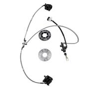 KIMISS Rear Hydraulic Dual Disc Brake Kit with Master Cylinder and 2 Ventilated Rotors
