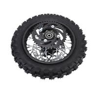 KIMISS REAR WHEEL RIM ASSEMBLY, DURABLE TIRE & BRAKE SYSTEM FOR OFF-ROAD DIRT PIT BIKE 10 INCH