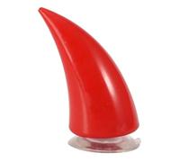 KIMISS Red Devil Horns Motorcycle Helmet Accessory with Sucker, Elastic Design, Rubber Material