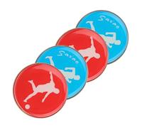 KIMISS Referee Toss - 4pcs Two-Sided Football, Soccer, Volleyball & Table Tennis for Official Games and Training