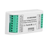 KIMISS RGB DMX512 LED Decoder Controller for 9-24V Strip Lights - Constant Voltage Control, Ideal for Lighting Design & Stage Effects