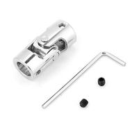 KIMISS Rigid Coupling Stainless Steel Connector Steering Length 35mm OD 16mm Universal Joint (Inner diameter 10 * 10mm)