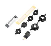 KIMISS Rocker Protection Kit for Steam Deck & - 6 Joystick Thumb Grip Covers with Stabilizer Clamps, Back Kickstand, and Type-C Adapter