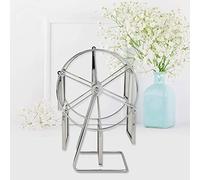 KIMISS Rotating Photo Frame Wedding Photography Studio Decor for 5x3.5in Photo + Metal Picture Display + Ferris Wheel Rotatable Picture Frame