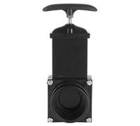 KIMISS RV Waste Valve (KIMISSgk5m7i28cu) ABS Material, 50mm Flange, for Van Caravan, Black