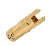 KIMISS Saxophone Mouthpiece Protective Cap - Metal Cover for Sax & Clarinet - Gold Instrument Accessory to Extend Service Life (Tenor)