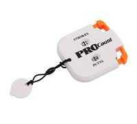 KIMISS Score Counter - One Touch Reset Double Handheld Mini Stroke Counter for Easy Outdoor Scorekeeping (White Orange)