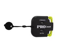 KIMISS Score Counter - One Touch Reset Double Handheld Mini Stroke Counter for Easy Outdoor Scorekeeping (Black Yellow)