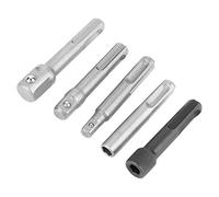 KIMISS SDS Plus Socket Adapter Set - 3PC Steel Socket Adapter for Electric Tool Accessories - SDS to Hex