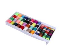 KIMISS Sewing Thread Kit for and Machines - 32 Plastic & 28 Metal Prewound Bobbins, Multi Color Spool Assortment for DIY and Craft Projects