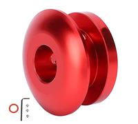 KIMISS Shift Knob Limiter for Car, Metal Dust Cover Retainer (A(red))