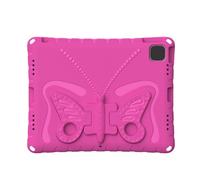 KIMISS Shockproof Pro 13" & Air 13" Case with Rotating Handle - Durable Protective Cover for Tablets with Stand and Pencil Holder (Rose Red)