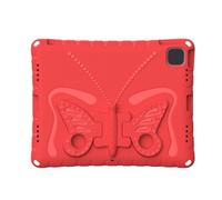 KIMISS Shockproof Pro 13" & Air 13" Case with Rotating Handle - Durable Protective Cover for Tablets with Stand and Pencil Holder (Red)