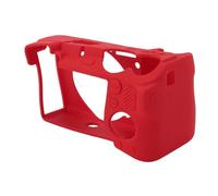 KIMISS Shockproof Silicone Camera Hood Case for A6700 - Soft Protective Cover,Anti Scratch Design for Enhanced Durability (Red)