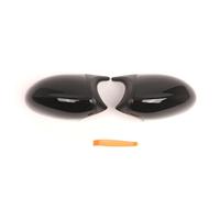 KIMISS Side Mirror Covers for Car, 1 Pair ABS Exterior Mirror Cap Shells with Racing Design, for Protecting From Scratches and Dust, OE 51167135098 51167135097