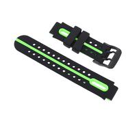 KIMISS Silicone Watch Strap for Kids - 15mm Band with Stainless Steel Buckle for Sports Activities (Green)