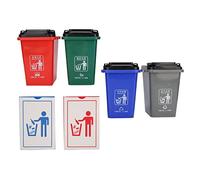KIMISS Simulation Trash Can Toy - DIY Garbage Bin Model for Fun E Onal Garbage Sorting Play - Ideal Learning Tool for 3+