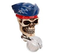 KIMISS Skull Shape Steering Wheel Spinner | 3cm Diameter Resin Turn Knob Booster for Cars, Trucks, Tractors, Boats | Fashionable Skull Design for Smooth Maneuvering