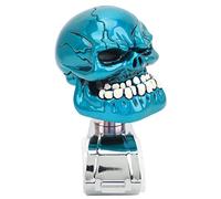 KIMISS Skull Steering Wheel Suicide Spinner Knob Power Turning Control Assist Grip Handle Vehicle Steering Wheel Spinner Knob Fit Most Cars Trucks Tractors Boats (blue)