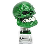 KIMISS Skull Steering Wheel Suicide Spinner Knob Power Turning Control Assist Grip Handle Vehicle Steering Wheel Spinner Knob Fit Most Cars Trucks Tractors Boats (Green)