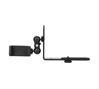 KIMISS SLR Mirrorless Camera Attachment Bracket Universal Adjustable Multi Functional Phone with 1/4 Inch Screw Holes for Photography Lighting Microphone Monitor Accessories Black