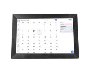 KIMISS Smart Digital Calendar, 13.3 Inch HD Touchscreen WiFi Family Planner with AI Portrait Restoration, for Home Office Large Household (UK Plug)