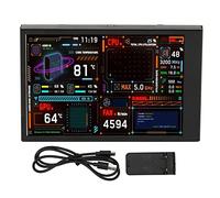 KIMISS Smart Display Versatile Computer Temp Monitor 3.5 Inch IPS Dimmable Dual USB C Customizable Theme Editor PC CPU Data Monitor for GPU Time Perfect for Optimum System