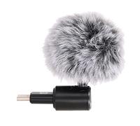 KIMISS Smartphone Microphone Noise Reduction for Mobile Phones - Adjustable 90 Degree Rotating Plastic & Metal Design for Exceptional Recording Quality (Type-C)