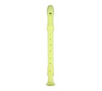 KIMISS Soprano Recorder 8-Hole for Kids - Lightweight Descant Flauta Recorder with ABS Construction and Fingering Chart (Yellow)