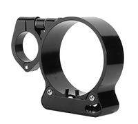 KIMISS Speedometer Relocation Bracket for Motorcycles - Black Aluminum Fork Mount Odometer Kit for Smooth Installation