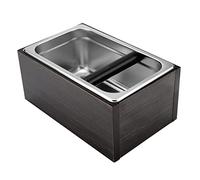 KIMISS Stainless Steel Coffee Knock Box with Handle - Efficient Coffee Grounds Waste Container for Home & Cafés