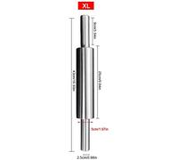 KIMISS Stainless Steel Non-Stick Rolling Pin - Premium Baking Tool for Dough, Pizza, and Pie - Kitchen Essential for Effortless Rolling and Ly Shaped Pastries (Sliver4)