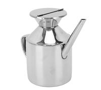KIMISS Stainless Steel Oil Can, Multipurpose Container Kitchen Tin Man Oil Can Dispenser Bottle for Soy Sauce Vinegar Cooking Wine With Handle Sprayers Cruet Bottles With (With Handle)