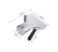 KIMISS Stainless Steel Popcorn Shovel and French Fry Scoop with Ergonomic Handle - Ideal for Fast Food, Cinemas, and Home Use (Assorted Color)