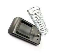 KIMISS Stainless Steel Solder Iron Stand with Spring Holder and Cast Steel Base - for Home and Electrical Safety - Cast Iron Electric Iron Stand