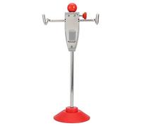 KIMISS Steering Wheel Alignment System Tool, Car Alignment Rack Truck Van Steering Wheel Holder Stand Tool(Red+Silver)