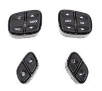 KIMISS Steering Wheel Control Button Set, Replacement for Silverado Tahoe Sierra 2003-2007, with Multifunction ABS Buttons for Easy Installation