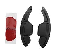 KIMISS Steering Wheel Extended Shift Paddle, 2pcs Car Steering Wheel Shift Paddle Blade Shifter Black Fit for A4L A5 A6 A7 S5 (Black)