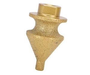 KIMISS Step Chamfer Drill Bit for Tile Marble, 10- Multi Layer Tapered Cone Reamer - Heavy Duty Emery Brazed Tool