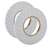 KIMISS Str Double Sided Tape, 2Pcs Set Strong Adhensive 2mm 3mm 5mm Adhesive Phone Screen -thin Mobile White Double Sided Tape for LCD (White double-sided tape 5mm)
