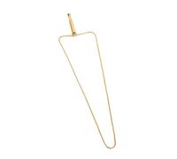 KIMISS Stress Relief Breathing, Breathing Straw Necklace Relieve Pressure Fashionable Meditation Necklace Gold Tabac Mindful Jewelry Unisex Reduce Anxiety (Gold)