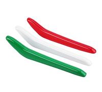 KIMISS Styling ABS Front Grill Decoration Strips Trim, 3pcs Car Glossy Front Grill Grille Decoration Strips Trim