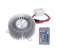KIMISS Sun Flower Wall, LED Concealed Ceiling Light 3W RGB Remote Control Lamp Aluminum Lamps Sconces Aluminum Colorful Sunflower Bedroom Bedside Living Room Corridor with Remote