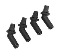 KIMISS Sunroof Water Drain Tube Hose Connector 4pcs - Sunroof Drain Tube Connector EEH500100 - Rubber Black Replacement for Sport LR3 LR4