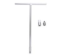 KIMISS T Handle Socket Wrench T Bar Socket Sliding 3 8 Inch Drive Chrome Vanadium Steel Long Handle with 1 4 and 1 2 Inch Adapters for Motorcycle Tricycle ATV