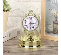 KIMISS Table Clock European Retro Style Living Room Clock Antique Silent Table Clock Home Decor